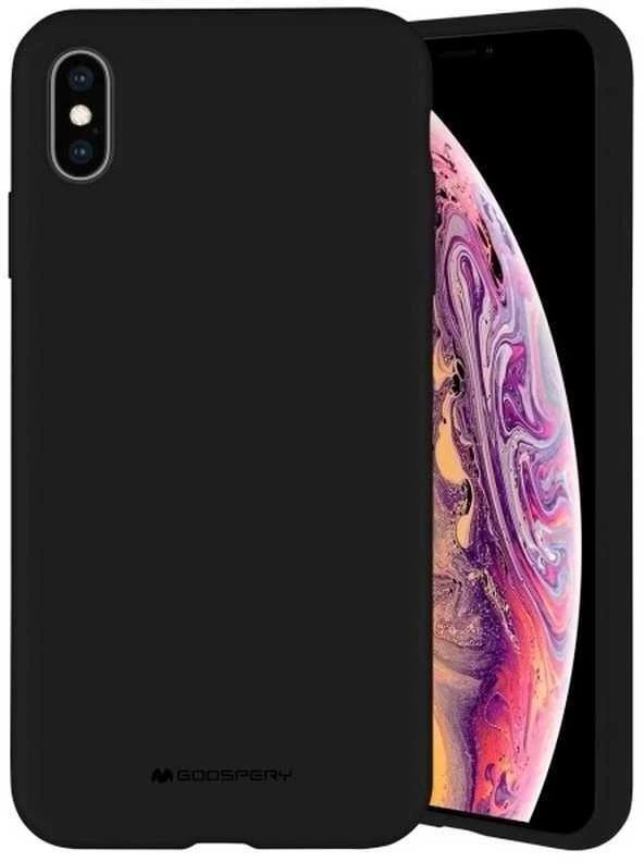 Dėklas Mercury Silikoninis dėklas Apple iPhone 13 juodas