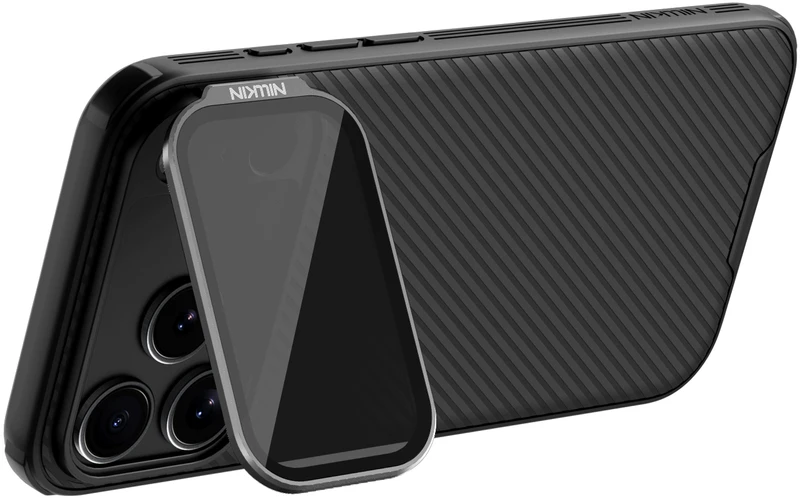 Nillkin CamShield Prop Magnetic dėklas skirtas iPhone 17 Pro Max juodos spalvos