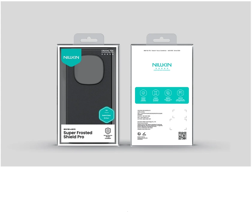 Nillkin Super Frosted PRO Back dėklas skirtas Xiaomi Redmi Note 15 Pro+ 5G Juodas