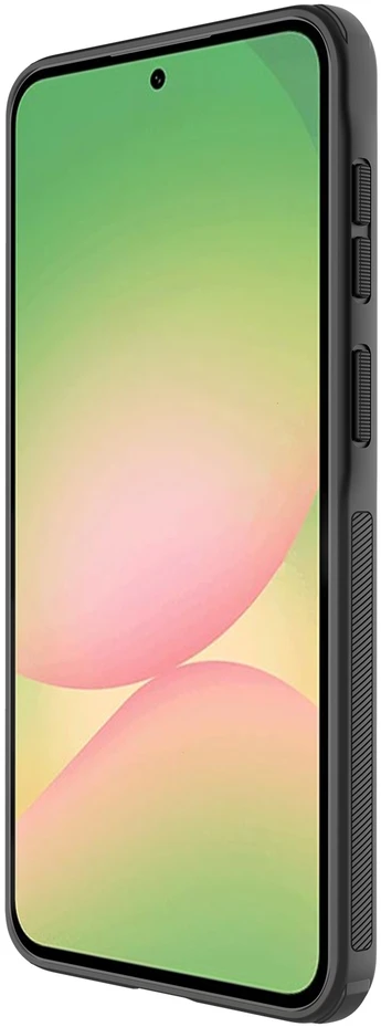 Nillkin Super Frosted PRO Magnetic Back dėklas skirtas Samsung Galaxy A57 skaidrus juodos spalvos