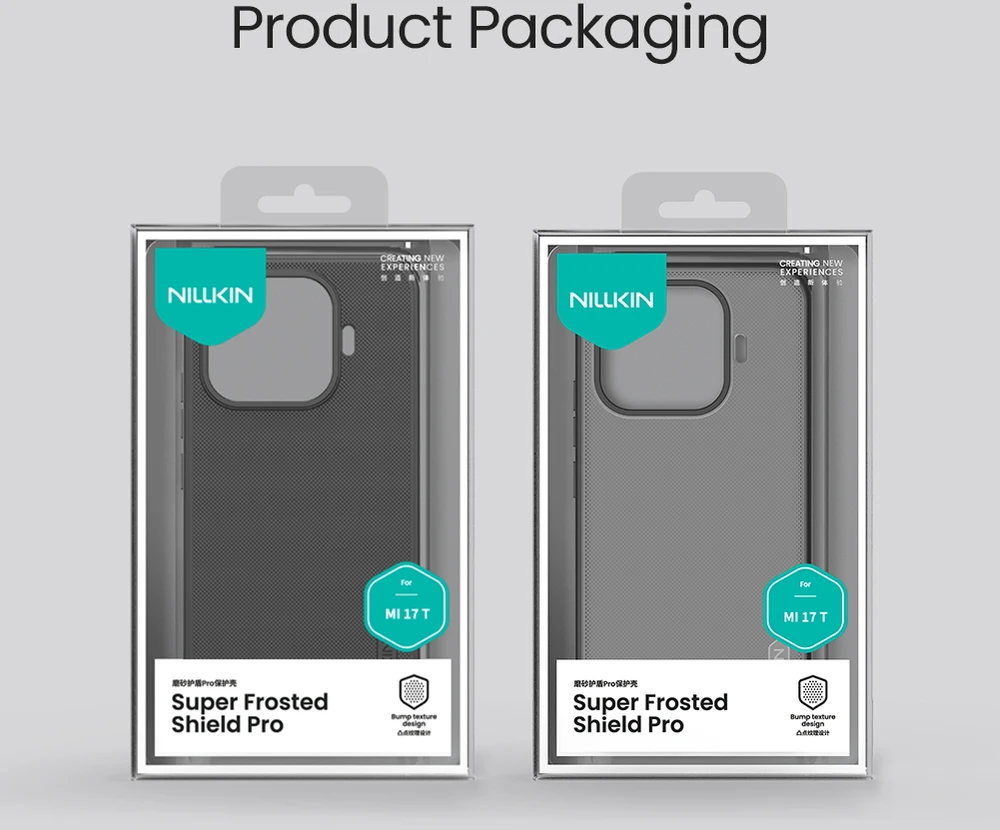 Nillkin Super Frosted PRO Back Dėklas Xiaomi 17T juodos spalvos