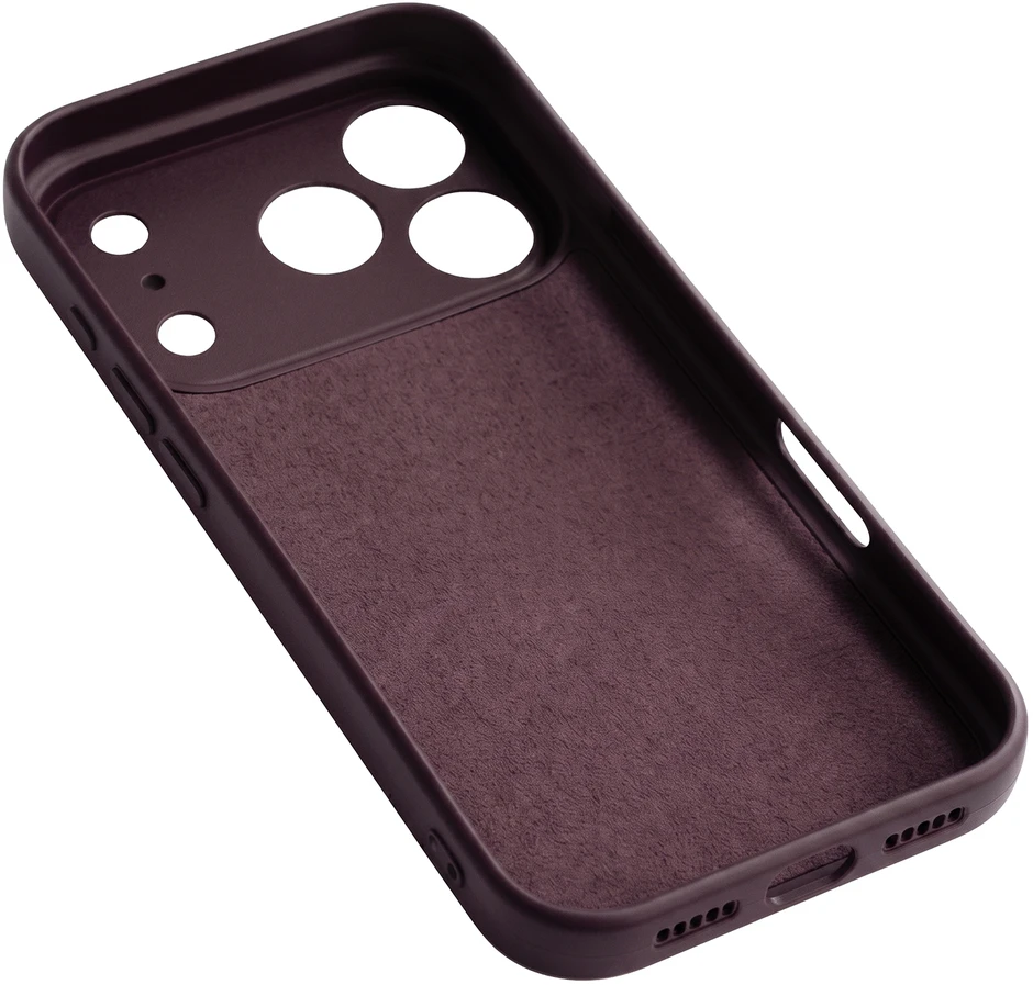 Dėklas Silicon case for iPhone 17 Pro Max 6,9" / 18 Pro Max 6,9" dark cherry