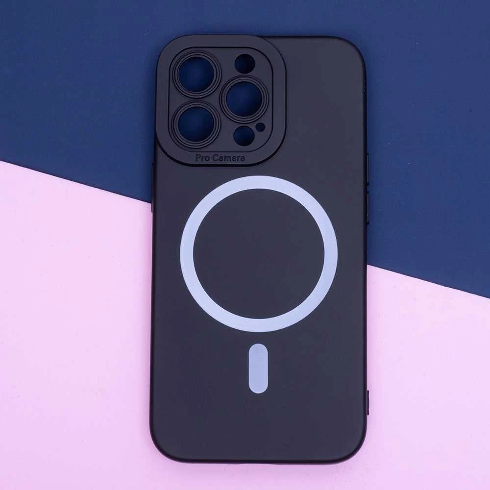 Telforceone Silikoninis magnetinis dėklas, skirtas iPhone 16 Plus 6,7 juodos spalvos