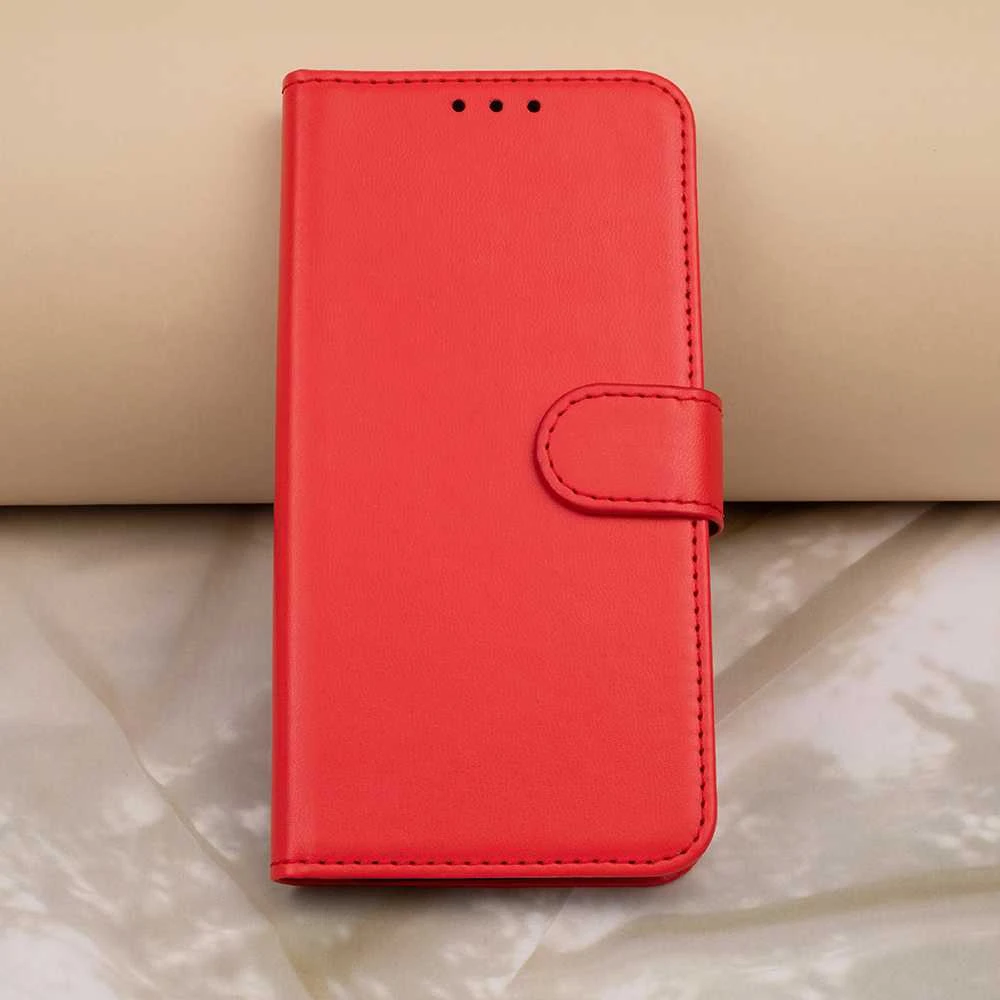 TFO Telforceone Smart Classic dėklas, skirtas Xiaomi Redmi 14C 4G/ 14C 5G / Redmi A4 / POCO C75 raudonas