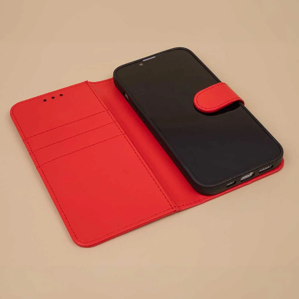 TFO Telforceone Smart Classic dėklas, skirtas Xiaomi Redmi 14C 4G/ 14C 5G / Redmi A4 / POCO C75 raudonas