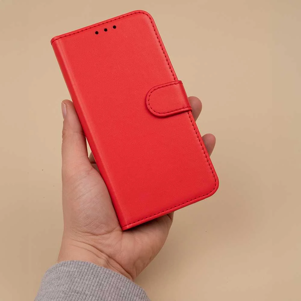 TFO Telforceone Smart Classic dėklas, skirtas Xiaomi Redmi 14C 4G/ 14C 5G / Redmi A4 / POCO C75 raudonas