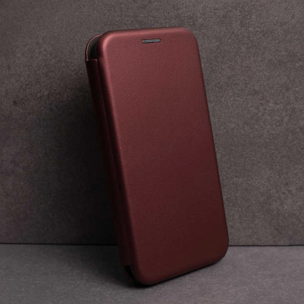 Telforceone Telefono dėklas knygelė Smart Diva, skirtas iPhone 16 Plus 6,7 bordo spalvos