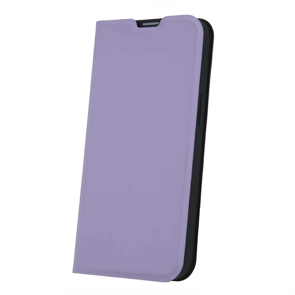 Telforceone Apsauginis minkštas dėklas knygutė iPhone 16 Plus 6,7, šviesiai violetinės spalvos