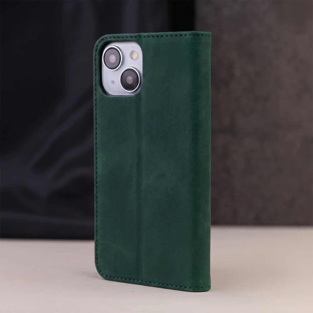 TFO Išmanusis zomšos dėklas, skirtas „iPhone 17 6,3“ žalias