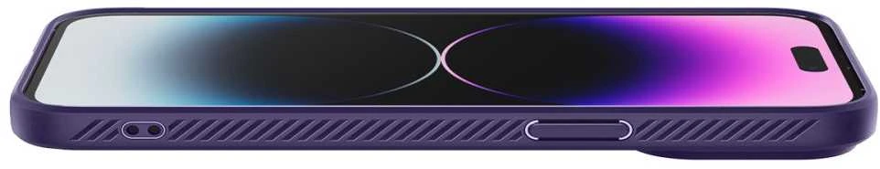 Spigen dėklas Liquid Air , skirtas iPhone 14 Pro 6,1 tamsiai violetinės spalvos inės spalvos