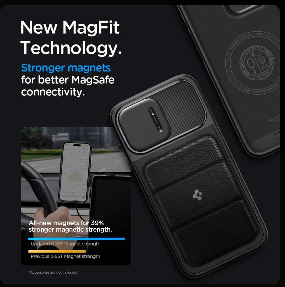Dėklas Spigen OPTIK ARMOR MAG MAGSAFE IP