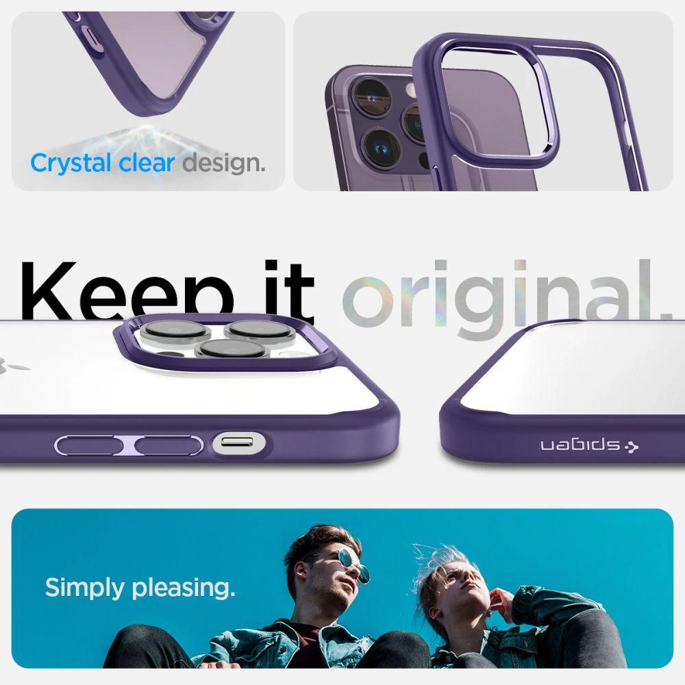Spigen Ultra Hybrid dėklas skirtas Apple iPhone 14 Pro, spalva - Deep Purple