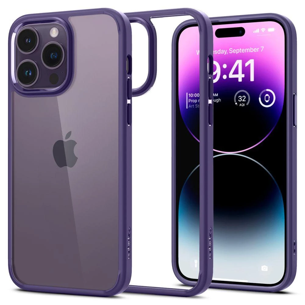 Spigen Ultra Hybrid dėklas skirtas Apple iPhone 14 Pro, spalva - Deep Purple