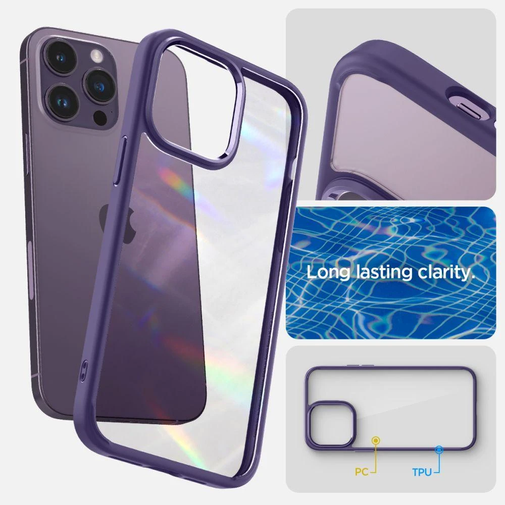 Spigen Ultra Hybrid dėklas skirtas Apple iPhone 14 Pro, spalva - Deep Purple