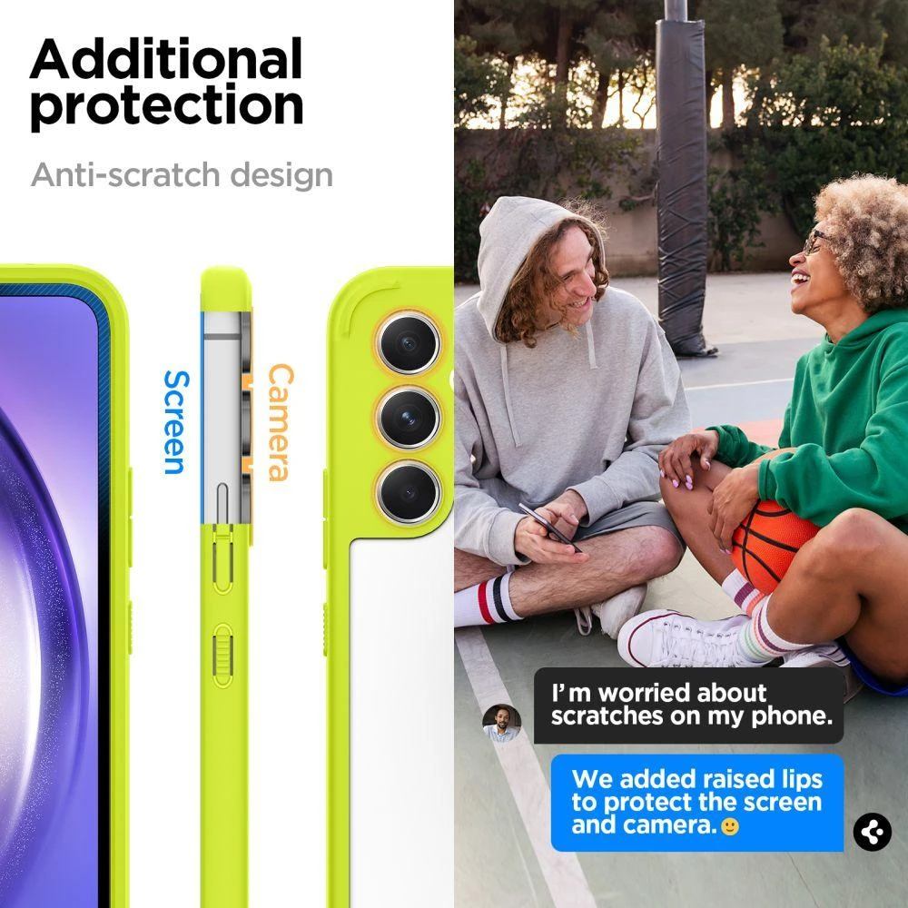 Spigen Ultra Hybrid dėklas skirtas Samsung Galaxy A54 5G, spalva - Lime