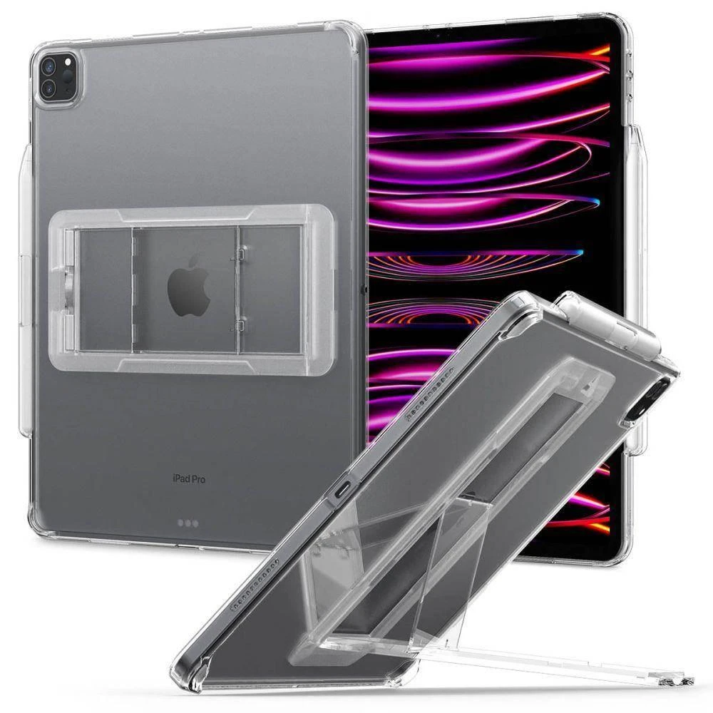 Spigen AirSkin Hybrid "S" Apple iPad Pro 12.9 2021 / 2022 CRYSTAL dėklas planšetiniam kompiuteriui skaidrus