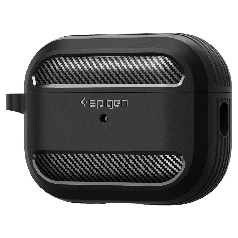 Spigen RUGGED ARMOR Apple AIRPODS PRO 1 / 2 dėklas ausinėms juodos spalvos