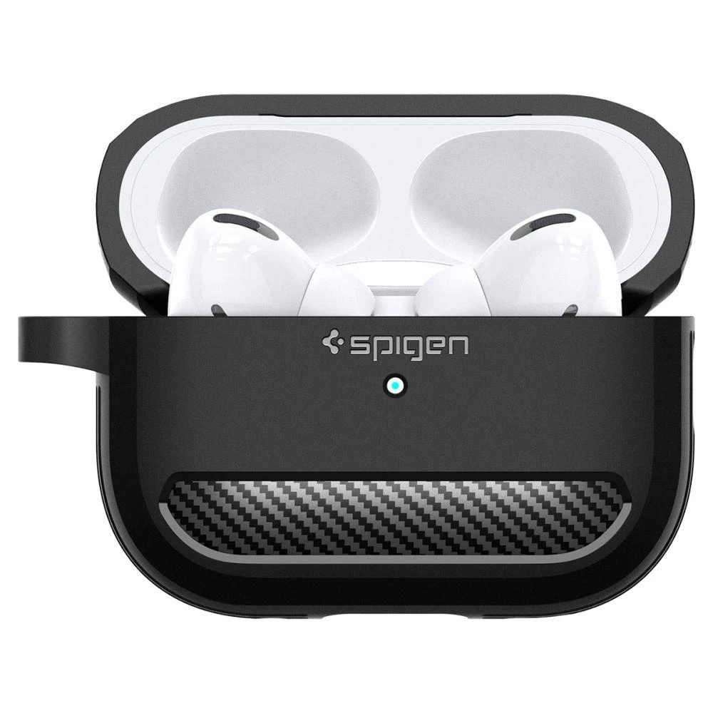 Spigen RUGGED ARMOR Apple AIRPODS PRO 1 / 2 dėklas ausinėms juodos spalvos