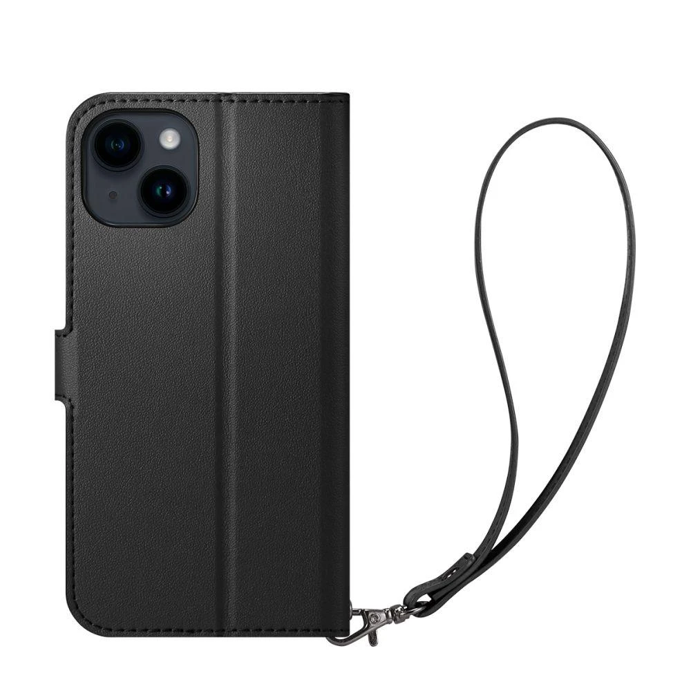 Dėklas Spigen Wallet S, juodos spalvos – iPhone 14