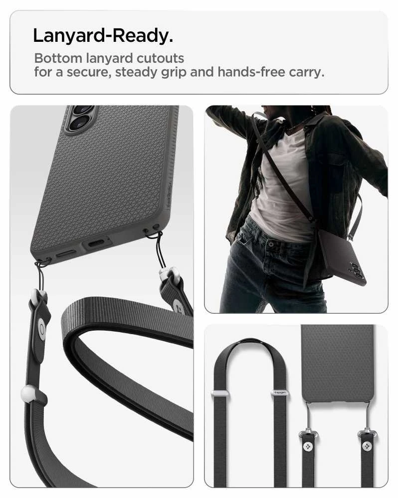 Spigen Liquid Air Mag MagSafe dėklas skirtas Samsung Galaxy S26+ – pilkos spalvos