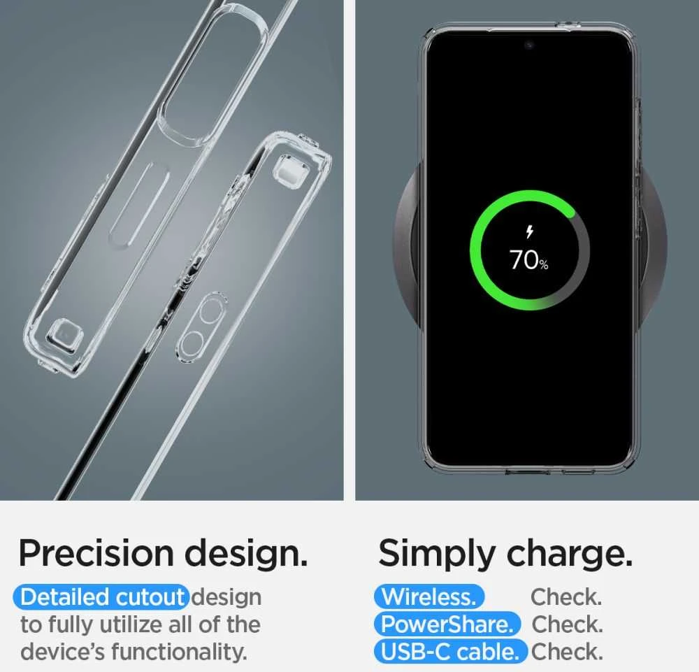 Dėklas SPIGEN LIQUID CRYSTAL GALAXY S24 CRYSTAL CLEAR