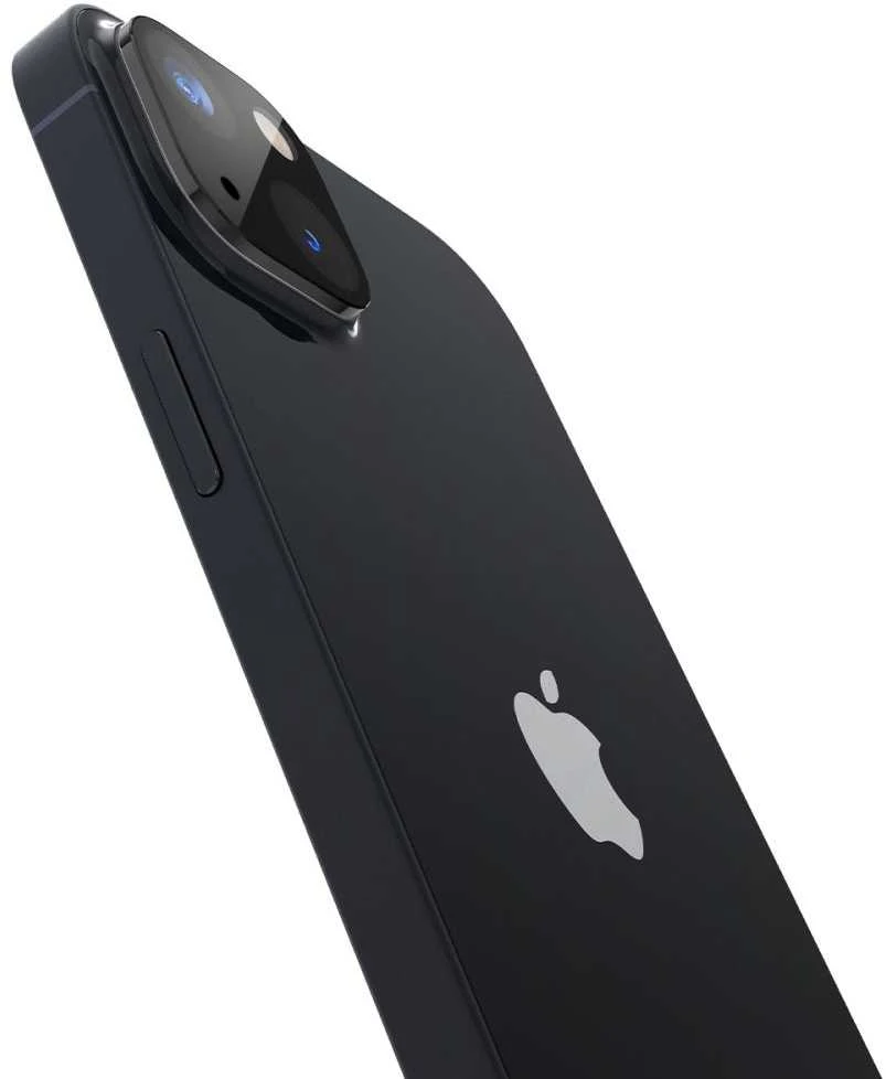 Spigen Glass Optik 2 vnt., juodos spalvos - iPhone 14/iPhone 14 Plus