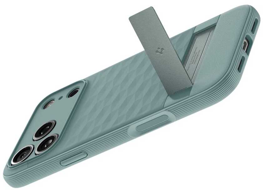 Spigen Parallax "S" MagSafe dėklas skirtas Apple iPhone 17 Pro - žalios spalvos