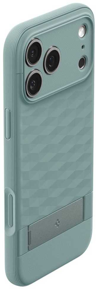 Spigen Parallax "S" MagSafe dėklas skirtas Apple iPhone 17 Pro - žalios spalvos