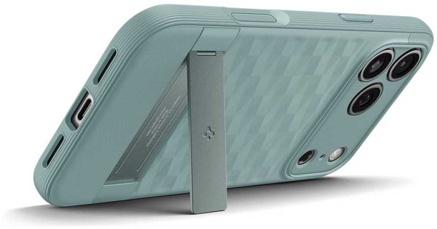 Spigen Parallax "S" MagSafe dėklas skirtas Apple iPhone 17 Pro - žalios spalvos