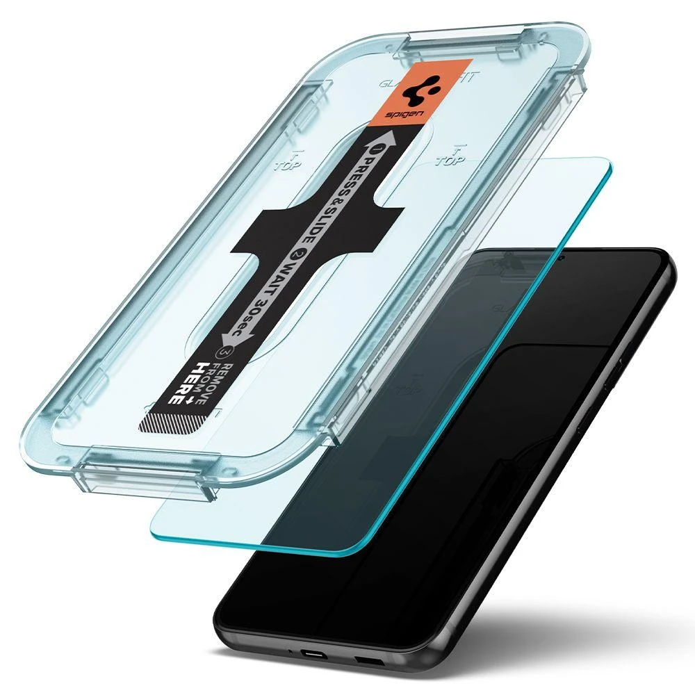 Apsauginis stiklas Spigen GLAS.TR „EZ FIT” 2-pack Samsung Galaxy S22