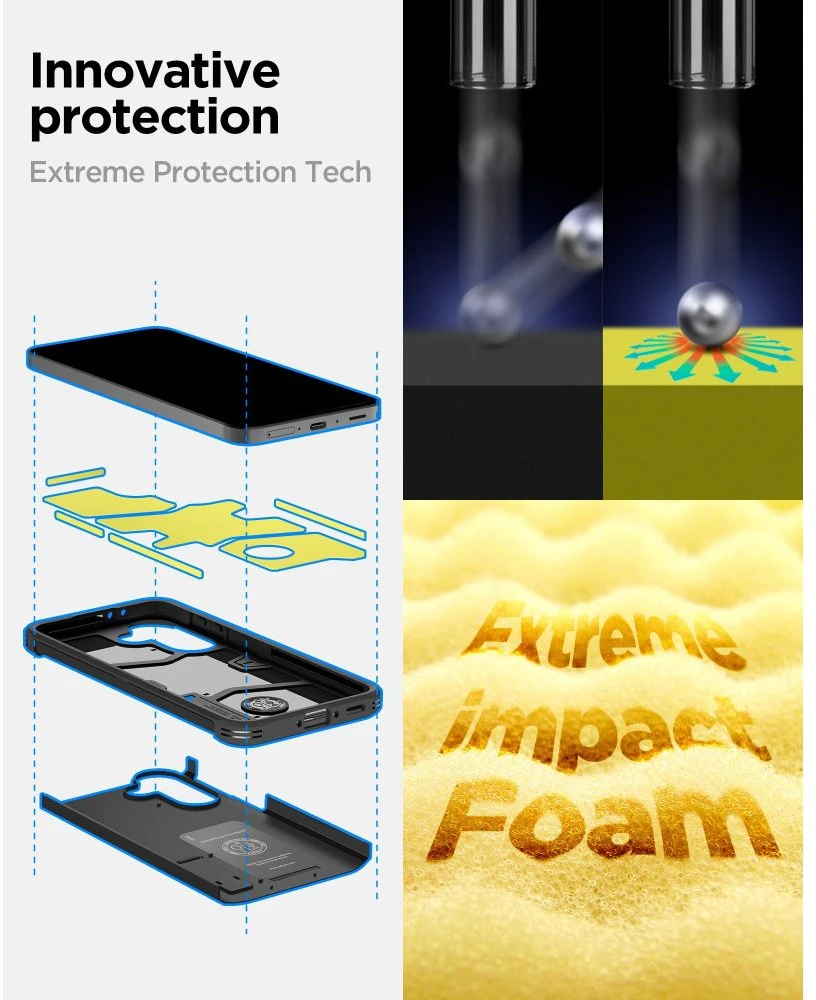 Dėklas „Spigen Tough Armor Galaxy A37 5G“ juodas