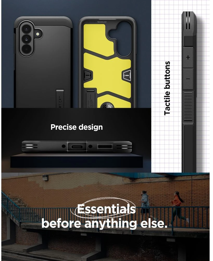 Dėklas „Spigen Tough Armor Galaxy A37 5G“ juodas