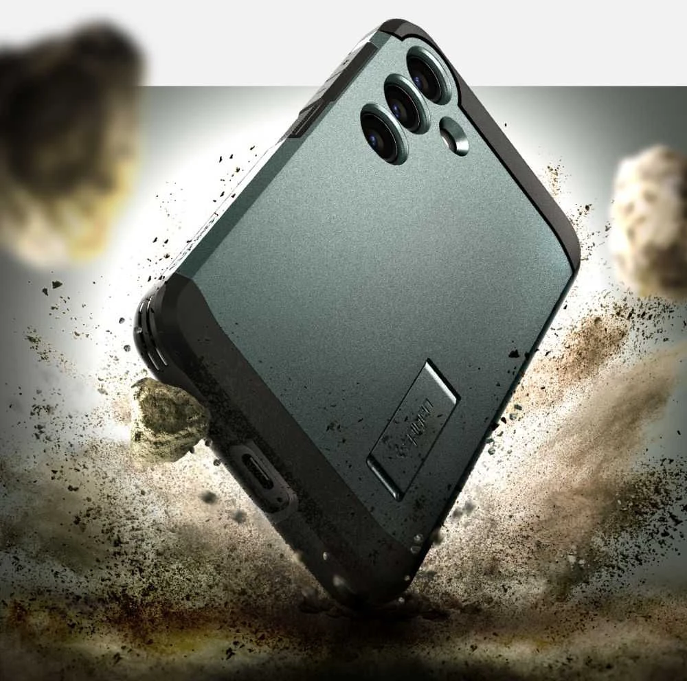Spigen Tough Armor dėklas, skirtas Samsung Galaxy S24+ abyss žalios spalvos