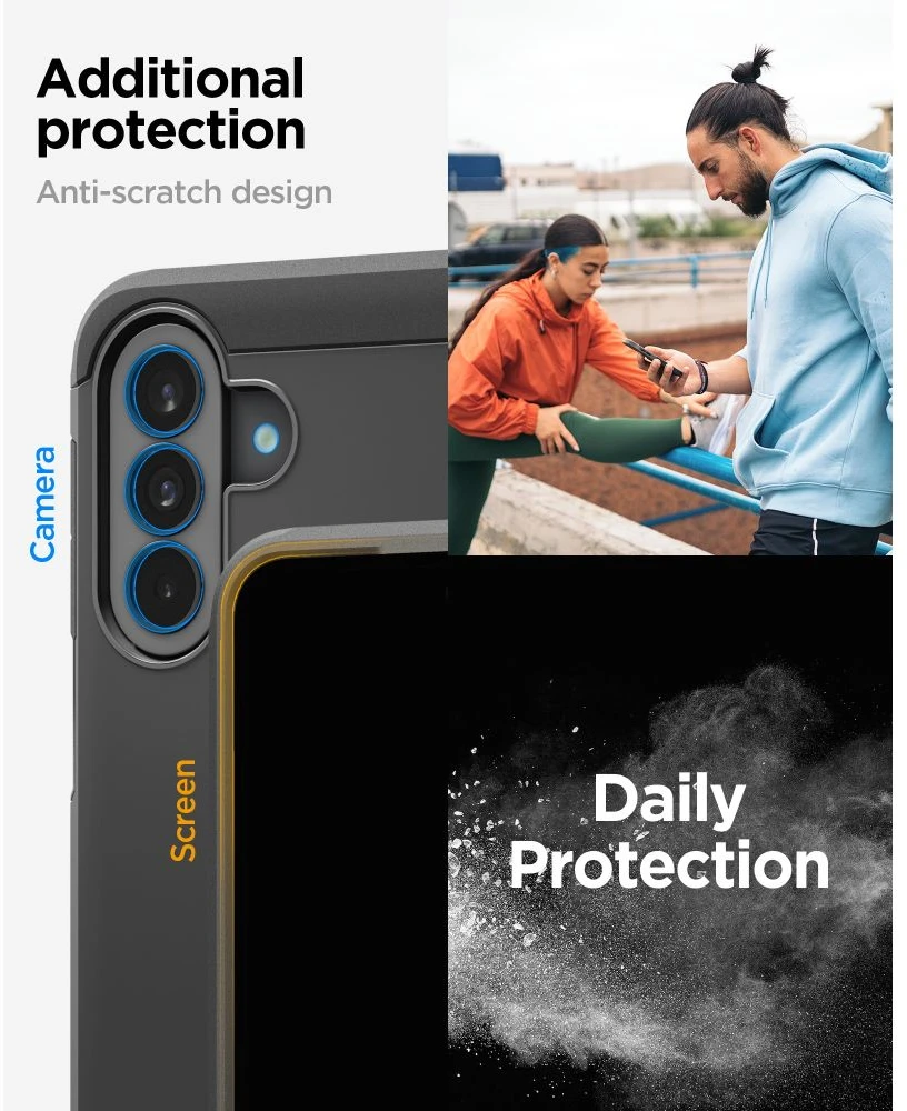 Dėklas „Spigen Tough Armor Galaxy A37 5G“ juodas