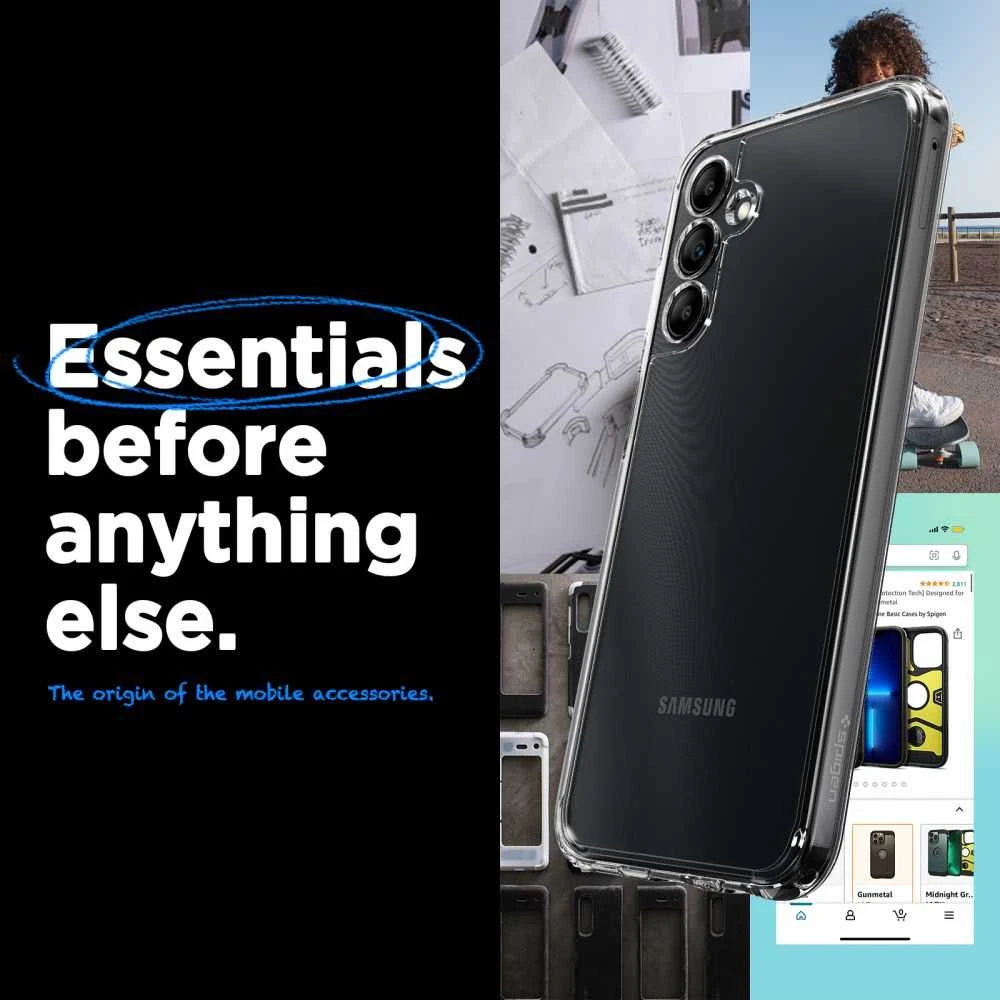 Spigen Ultra Hybrid dėklas skirtas Samsung Galaxy A15 5G, spalva - Crystal Clear
