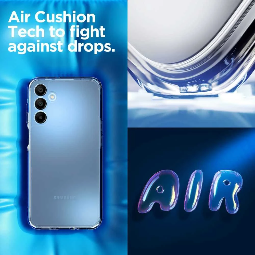 Spigen Ultra Hybrid dėklas skirtas Samsung Galaxy A15 5G, spalva - Crystal Clear