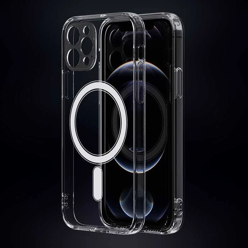TFO Telforceone Apsauginis 1,5 mm „Mag“ dėklas, skirtas „iPhone 17 Pro 6,3“ telefonui, skaidrus kameros apsauginis atviras žiedas