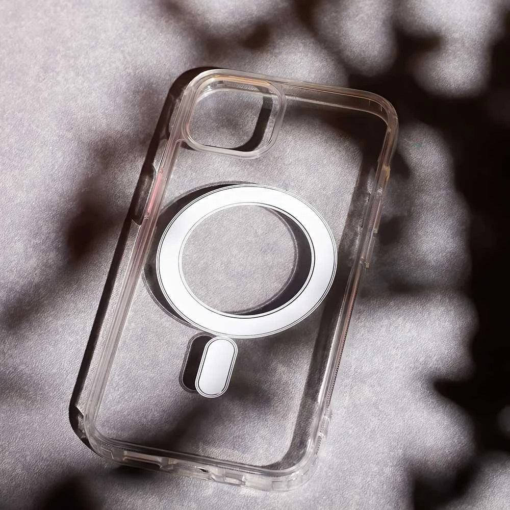 TFO TelForceone Anti Shock 1,5 mm Mag dėklas, skirtas iPhone 15 Pro 6,1 permatomas
