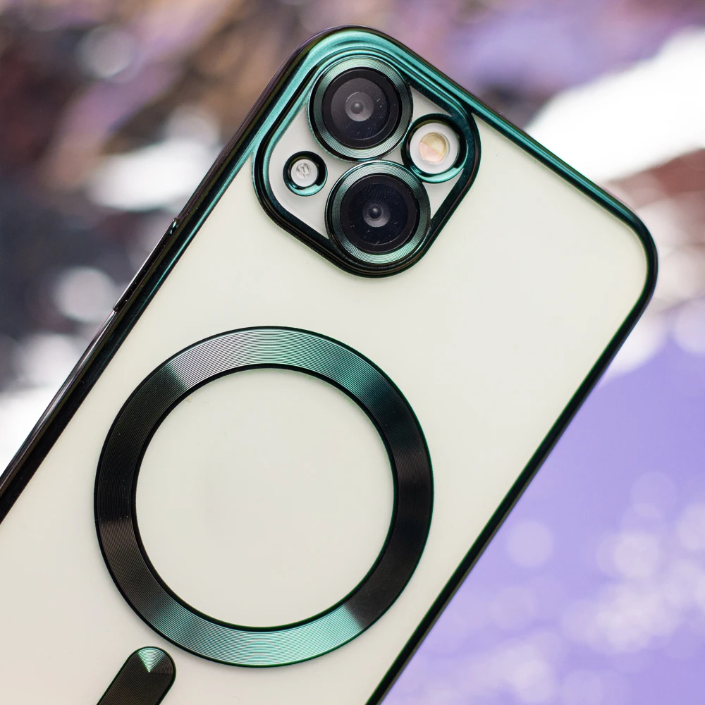 TFO Telforceone Spalvotas chromuotas „Mag“ dėklas, skirtas „iPhone 16e“ / „17e“, žalias
