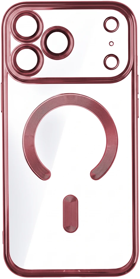 Dėklas TFO Telforceone Color Chrome Mag case for iPhone 17 Pro Max 6,9" / 18 Pro Max 6,9" dark cherry