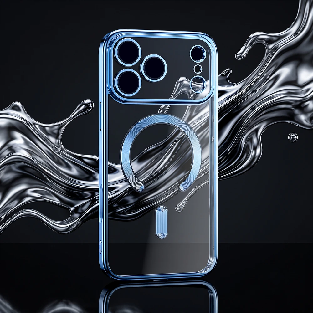 Dėklas TFO Telforceone Color Chrome Mag case for iPhone 17 Pro 6,3" / 18 Pro 6,3" sky mėlynas