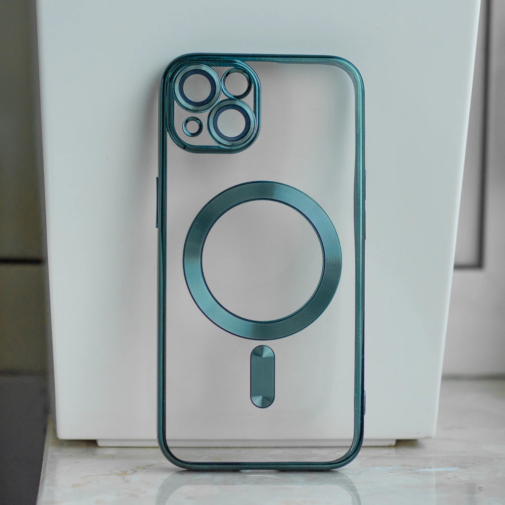 TFO Telforceone Spalvotas chromuotas „Mag“ dėklas, skirtas „iPhone 16e“ / „17e“, žalias