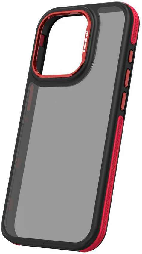 TFO Telforceone Crystal Juodas dėklas, skirtas Xiaomi Redmi Note 14 5G (Global) raudonas