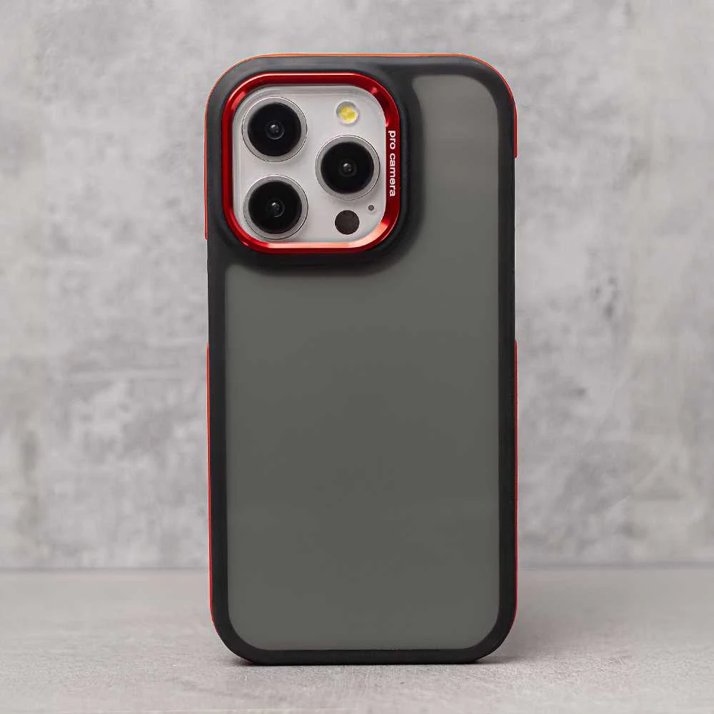 TFO Telforceone Crystal Juodas dėklas, skirtas Xiaomi Redmi Note 14 5G (Global) raudonas