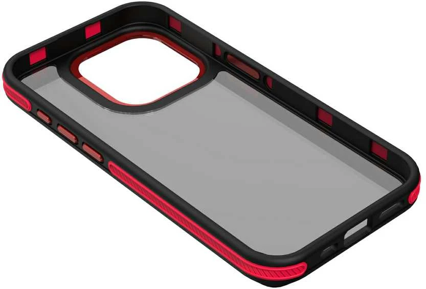 TFO Telforceone Crystal Juodas dėklas, skirtas Xiaomi Redmi Note 14 5G (Global) raudonas