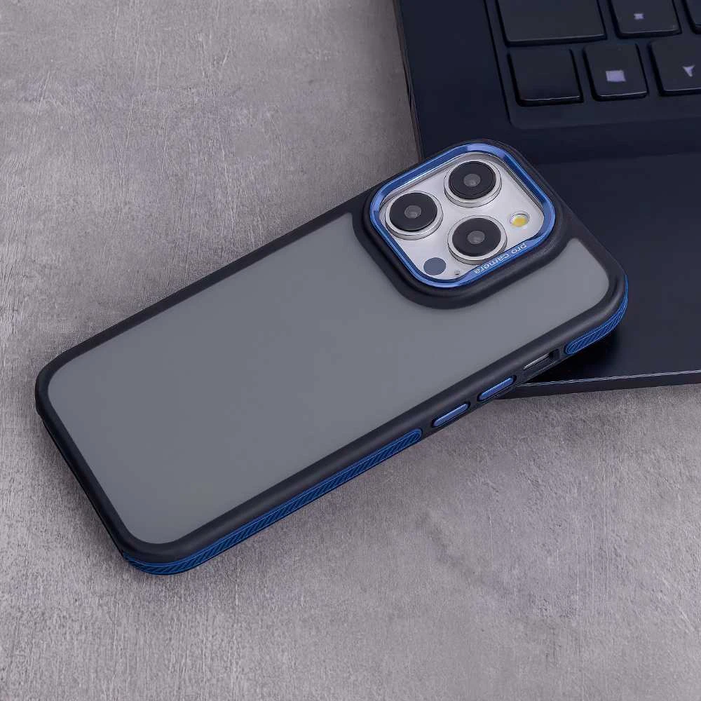 TFO Telforceone Crystal Juodas dėklas, skirtas Xiaomi Redmi Note 14 5G (Global) mėlynas
