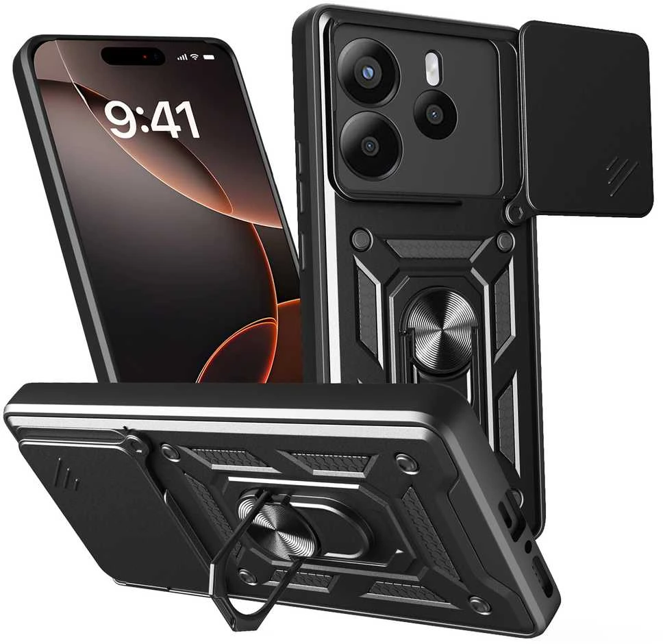 Dėklas TFO Telforceone Defender Slide case for Xiaomi Redmi Note 14 5G (Global) juodas
