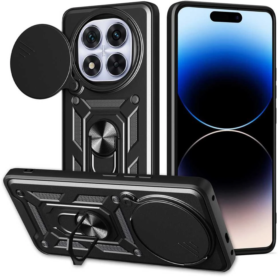 TFO Defender Slide dėklas, skirtas Xiaomi Redmi Note 14 Pro Plus 5G (Global), juodas
