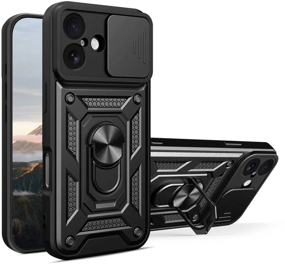 TFO Defender Slide dėklas, skirtas iPhone 17 6,3" juodas