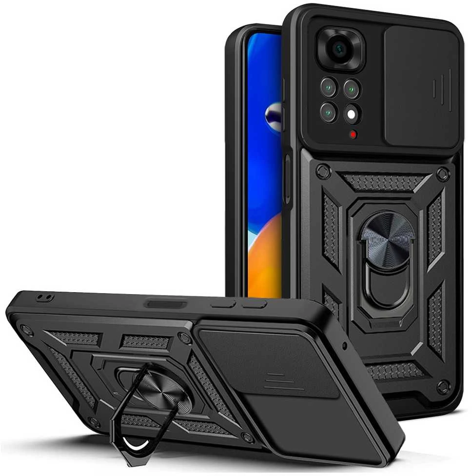 Dėklas TFO Telforceone Defender Slide case for Xiaomi Redmi Note 11 4G (GLOBAL) / Redmi Note 11s 4G juodas